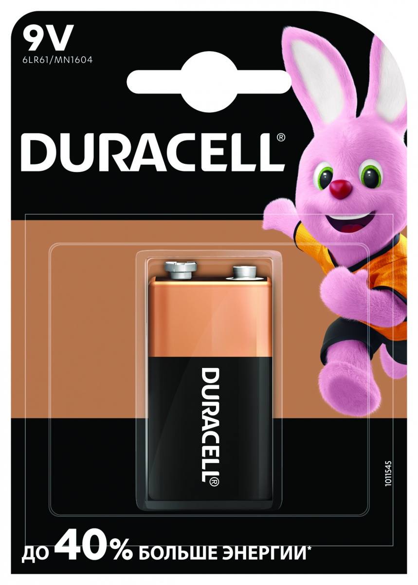 Элемент питания DURACELL 9V/MN1604 BP Элемент питания DURACELL 9V/MN1604 BP